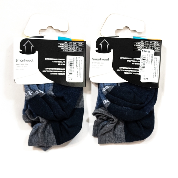 Smartwool 2 Pairs Unisex PhD Run Ultra Light Micro Socks - Picture 3 of 7